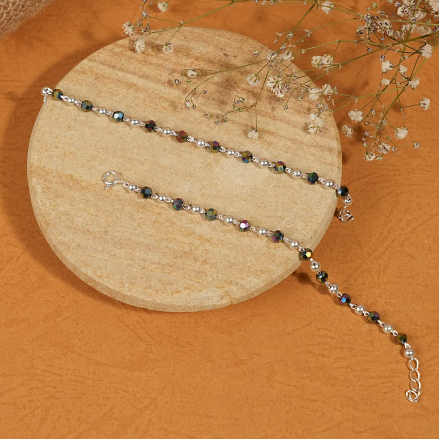 Multicolor Silver Beads Nazariya for Kids
