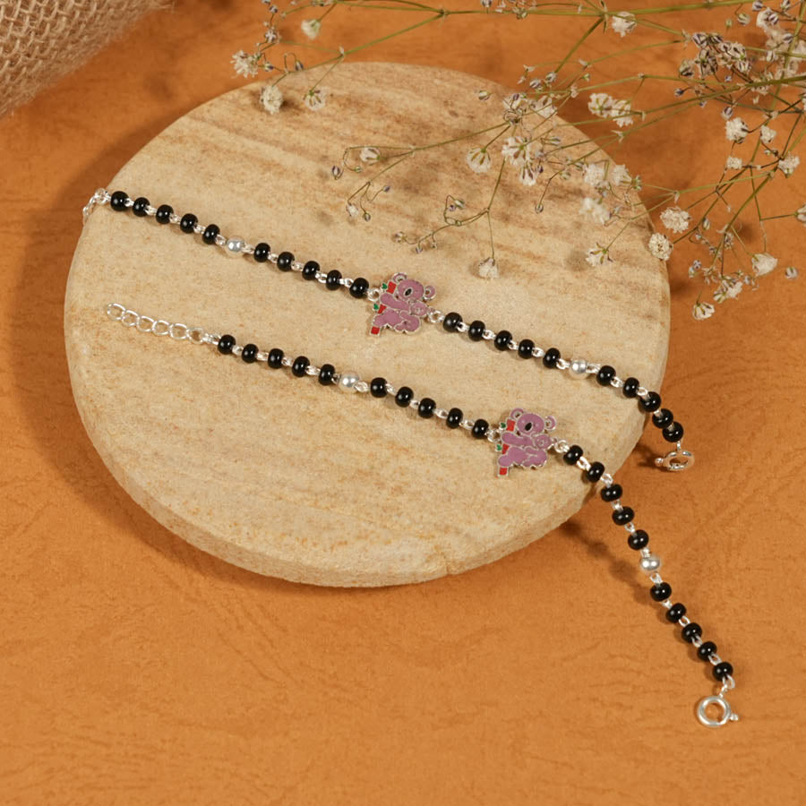 black beads and koala silver nazariya for kids