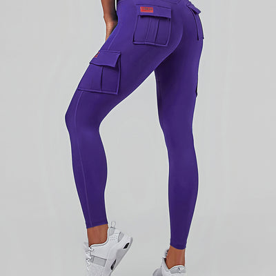 Solo Cargo Leggings - Deep Violet