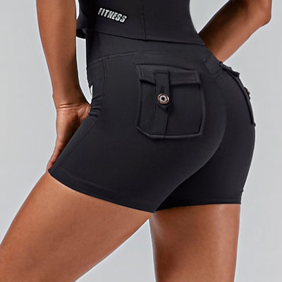 Cargo Short Shorts - Black