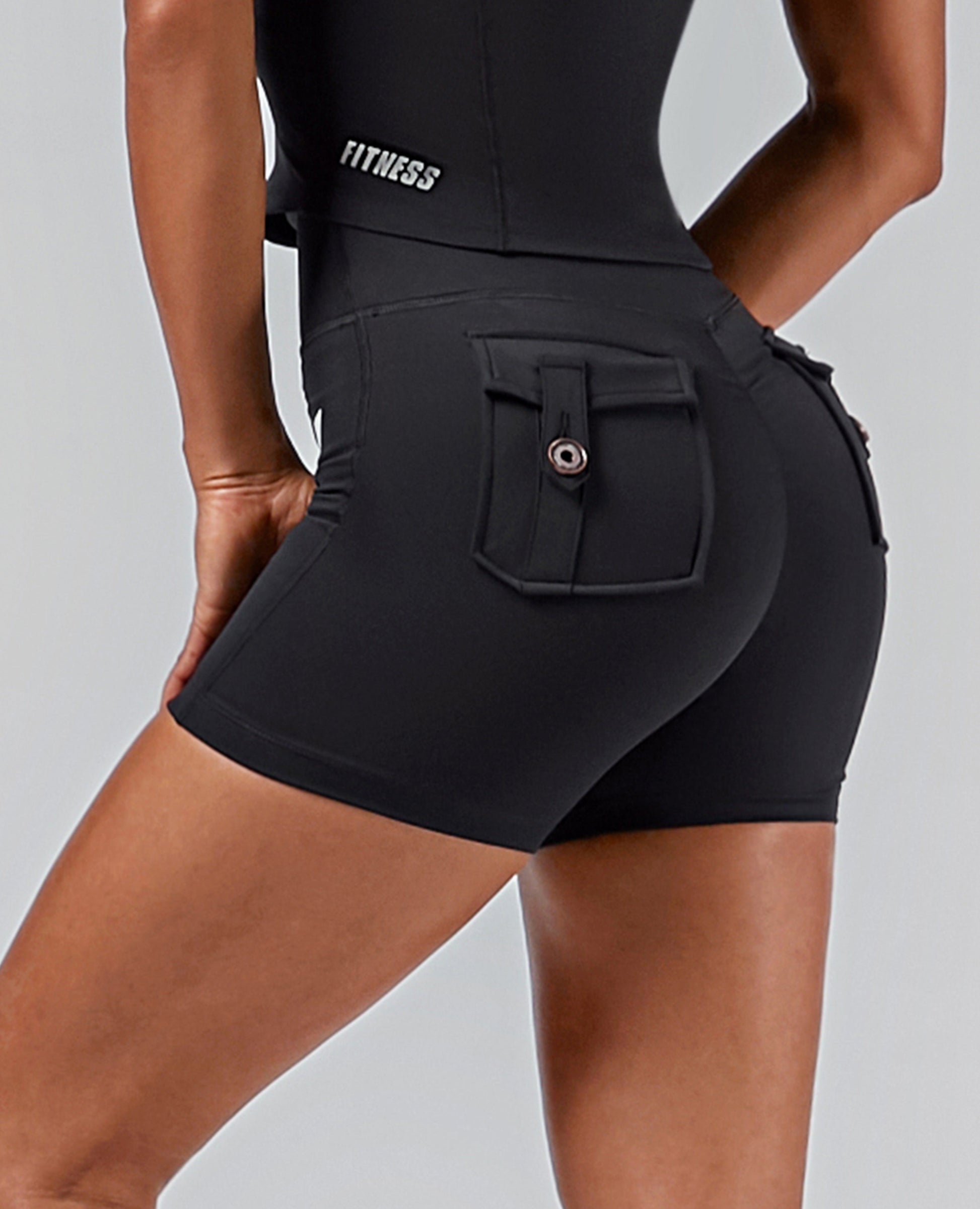 Cargo Short Shorts - Black