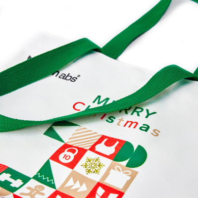 Firmabs Christmas Canvas Bag - White