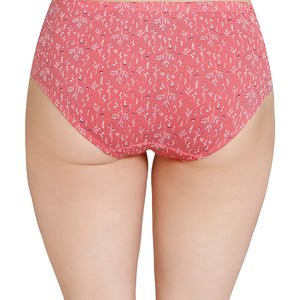 Inner Elastic Printed Mid Rise Hipster Panty (Pack of 3)