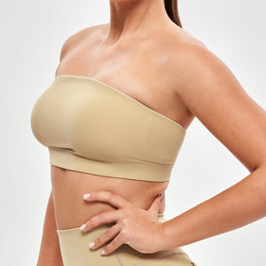 Strapless Sports Bra - Khaki Yellow