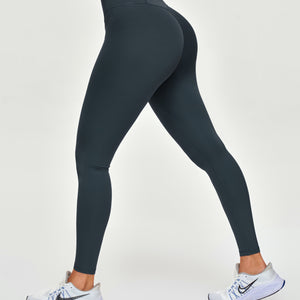 High Waisted Workout Leggings - Gray