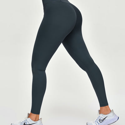 High Waisted Workout Leggings - Gray
