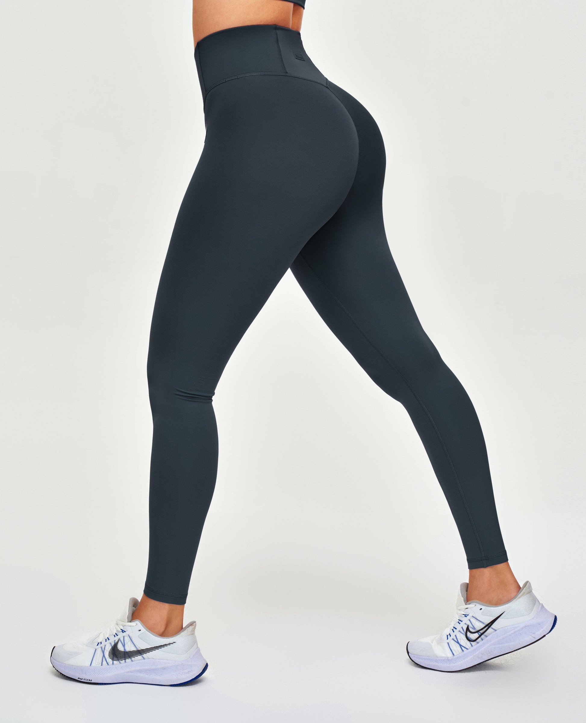 High Waisted Workout Leggings - Gray