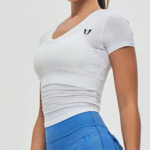 V-neck Training T-shirt - White