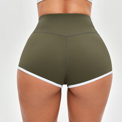High Waist Short Shorts - Moss Green