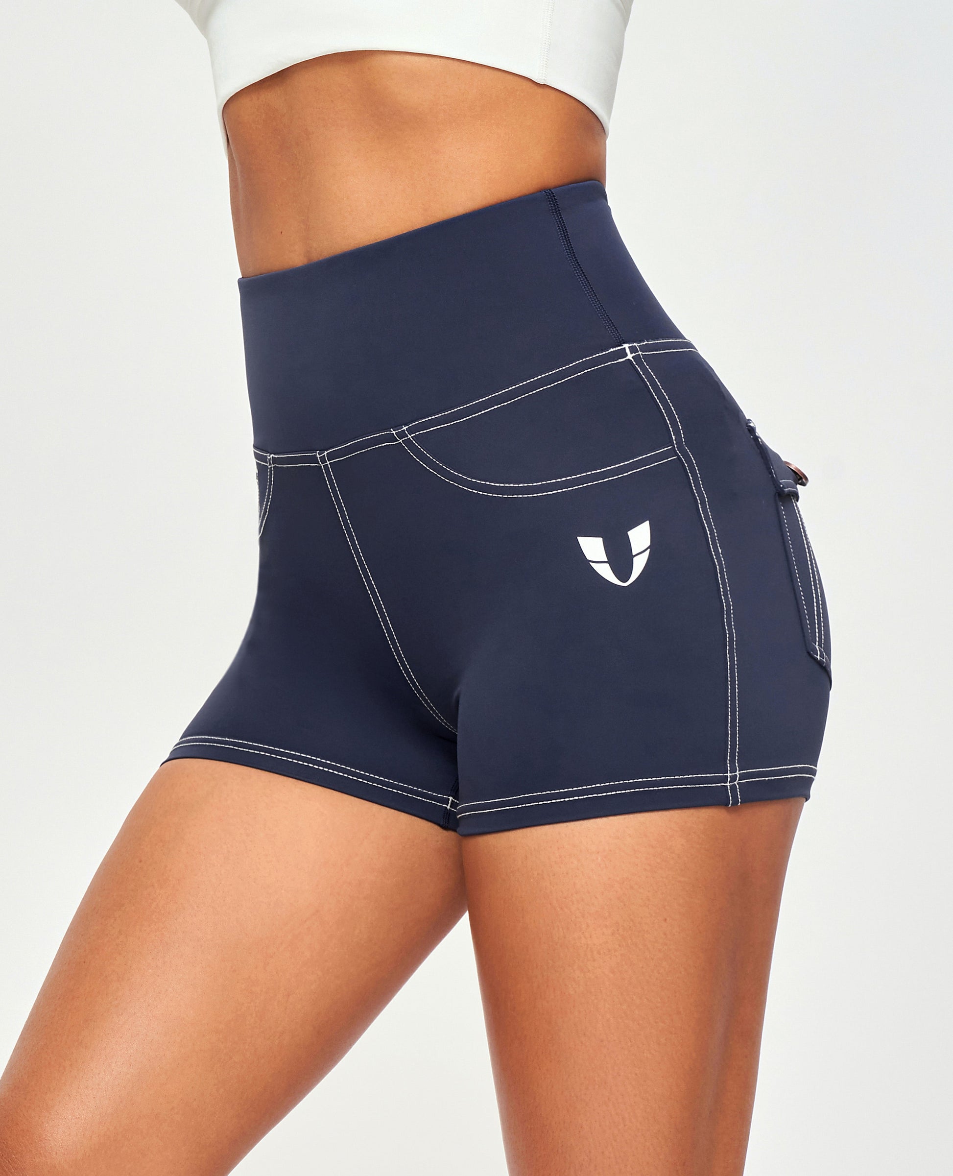 Cargo Short Shorts - Navy Blue