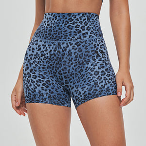 Cargo Short Shorts - Blue Leopard