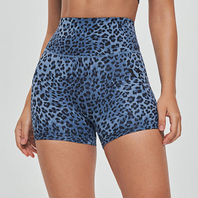 Cargo Short Shorts - Blue Leopard