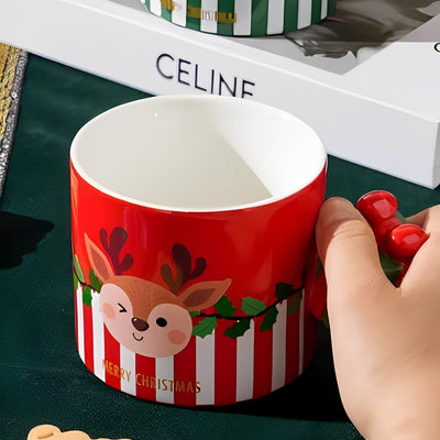 Christmas Gift Box Handle Mug