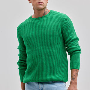 Green Fisherman Knit Sweater