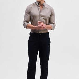 Hazelnut Solid Oxford Shirt