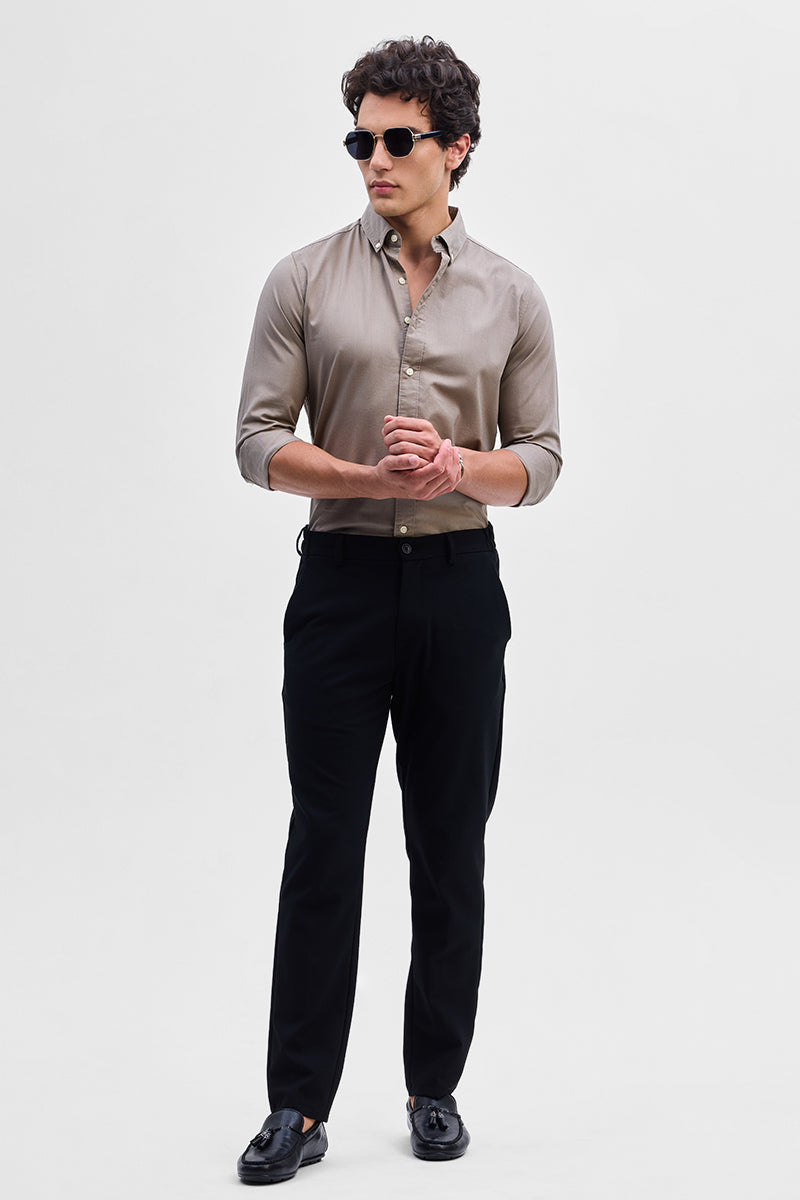 Hazelnut Solid Oxford Shirt