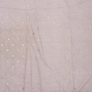 Lilac Woven Supernet Saree With Embroidered Floral Motifs