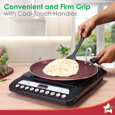 Bandhan Non-Stick Cookware 2 Pcs. Set | Dosa Tawa and Fry Pan by blacktree
