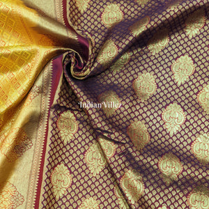 Maroon Pure Kanjivaram Silk Saree