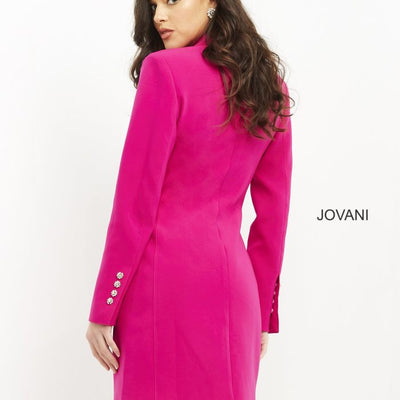 Jovani 04172 Short Beaded Blazer Cocktail Dress