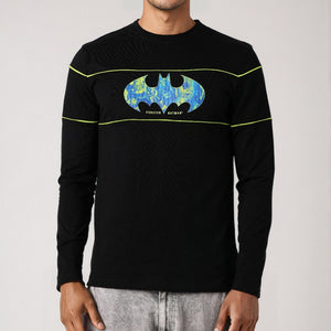 Men's Batman Back Print Slim Fit T-shirt