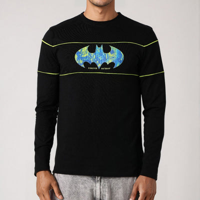 Men's Batman Back Print Slim Fit T-shirt