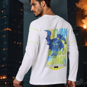 Men's Slim Fit Batman Back Print T-Shirt