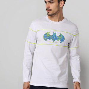 Men's Slim Fit Batman Back Print T-Shirt