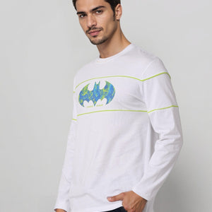 Men's Slim Fit Batman Back Print T-Shirt