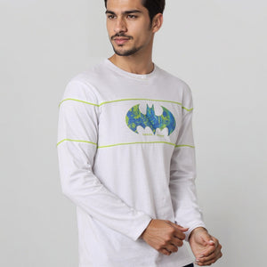 Men's Slim Fit Batman Back Print T-Shirt
