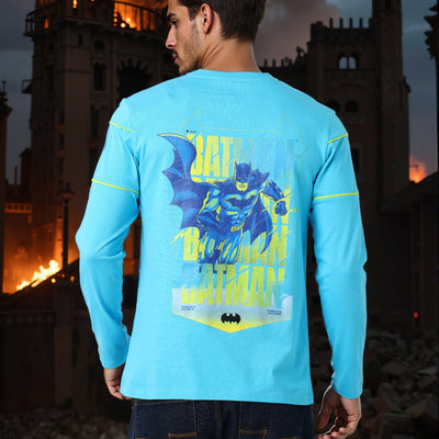 Men's Batman Printed Slim Fit T-shirt