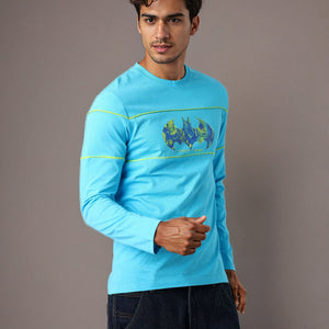 Men's Batman Printed Slim Fit T-shirt