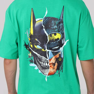 Men's Oversized Batman Back Print T-Shirt