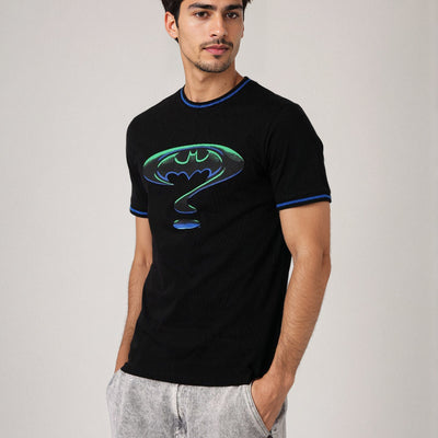 Men's Batman Printed Slim Fit T-shirt