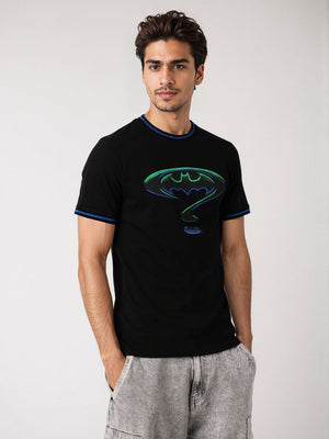 Men's Batman Printed Slim Fit T-shirt