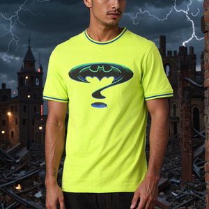 Men's Slim Fit Character Print Crew Neck T-shirt