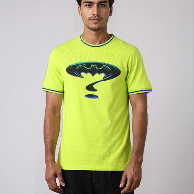 Men's Slim Fit Character Print Crew Neck T-shirt
