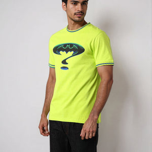 Men's Slim Fit Character Print Crew Neck T-shirt