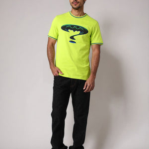 Men's Slim Fit Character Print Crew Neck T-shirt