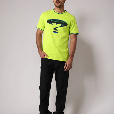 Men's Slim Fit Character Print Crew Neck T-shirt