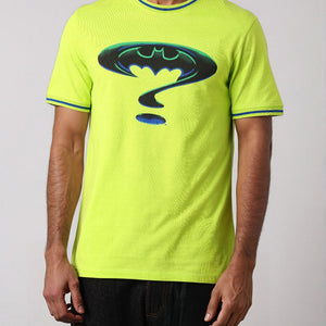 Men's Slim Fit Character Print Crew Neck T-shirt