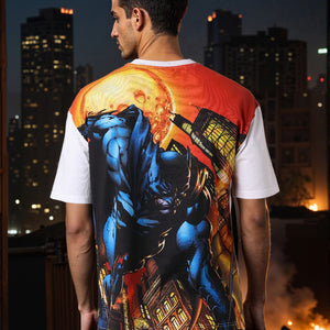 Men's Batman Printed Boxy Fit T-shirt