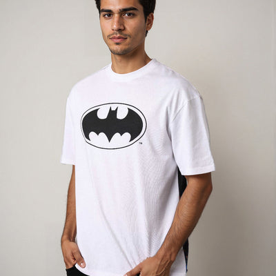 Men's Batman Printed Boxy Fit T-shirt