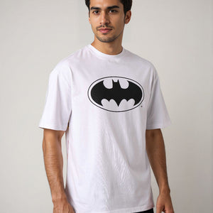 Men's Batman Printed Boxy Fit T-shirt