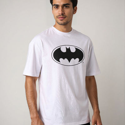 Men's Batman Printed Boxy Fit T-shirt