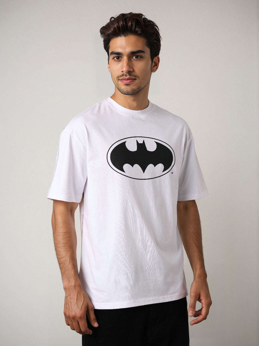 Men's Batman Printed Boxy Fit T-shirt