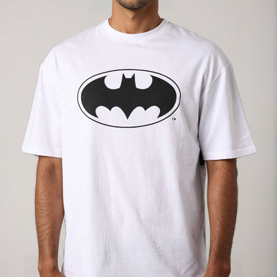 Men's Batman Printed Boxy Fit T-shirt