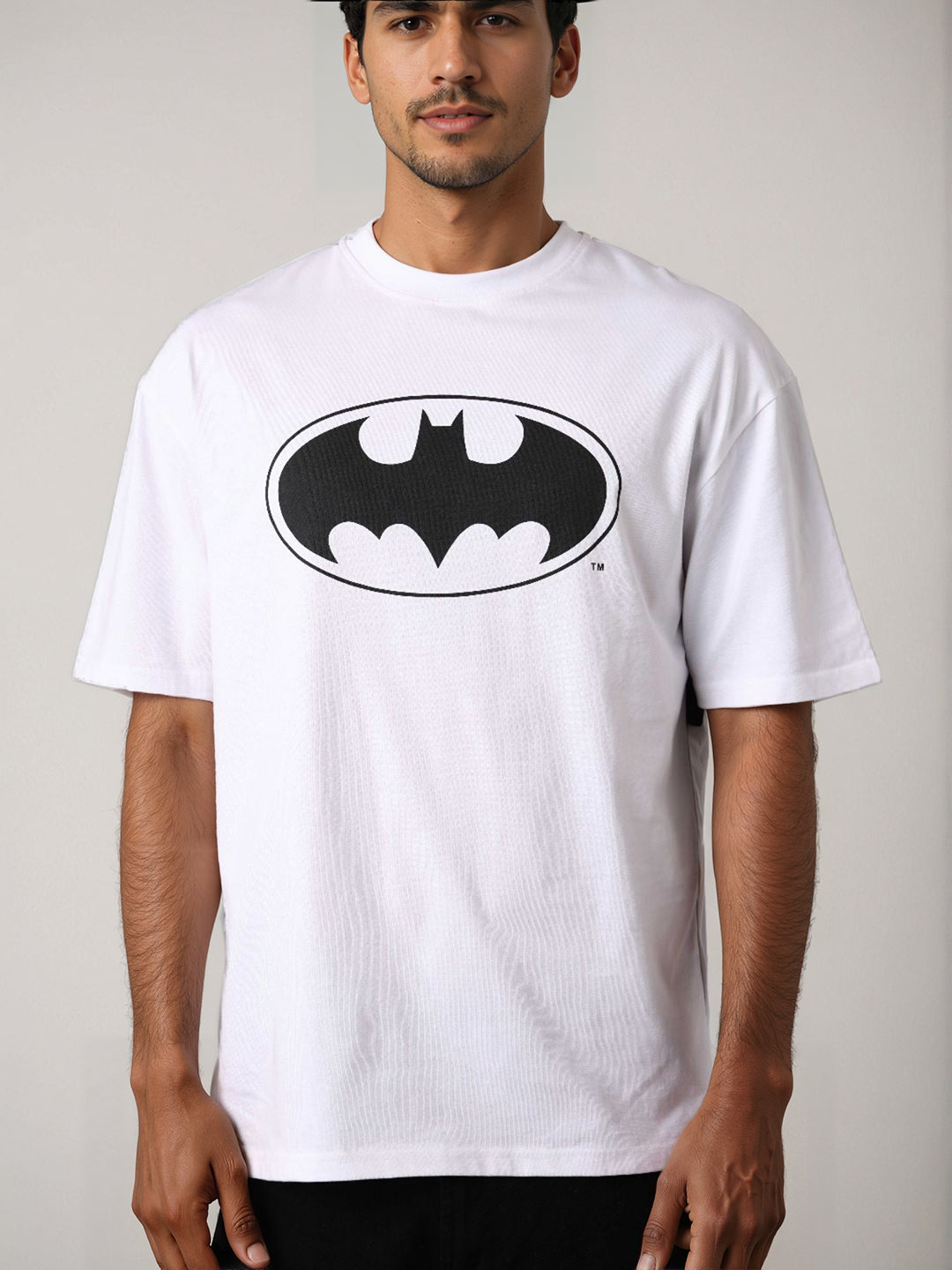 Men's Batman Printed Boxy Fit T-shirt