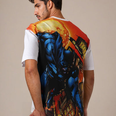 Men's Batman Printed Boxy Fit T-shirt