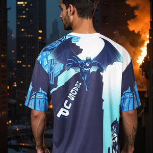 Men's Oversized Batman Back Print T-Shirt